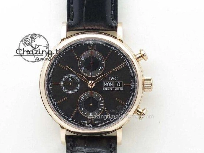 MIROTIME 0723 Affordable Mark XVII IW326501 FKF 1:1 Best Edition Black Dial on Black Leather Strap 7131